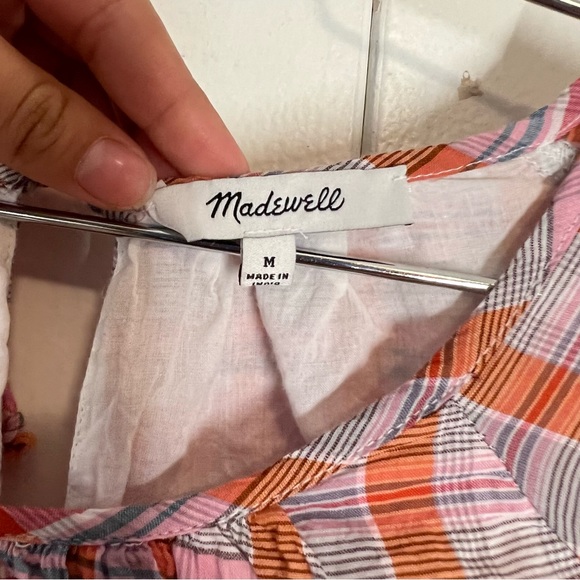 Madewell plaid lagon look size medium - Picture 4 of 7